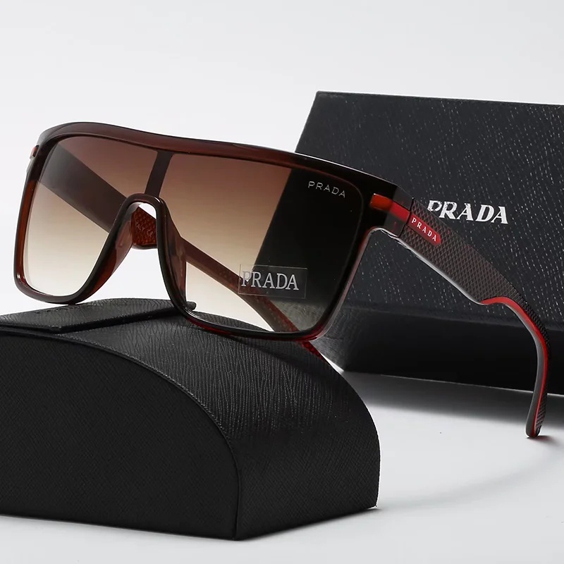 Kính Mát Prada Cỡ Lớn Chống Tia uv400 Thời Trang Cho Nam Nữ