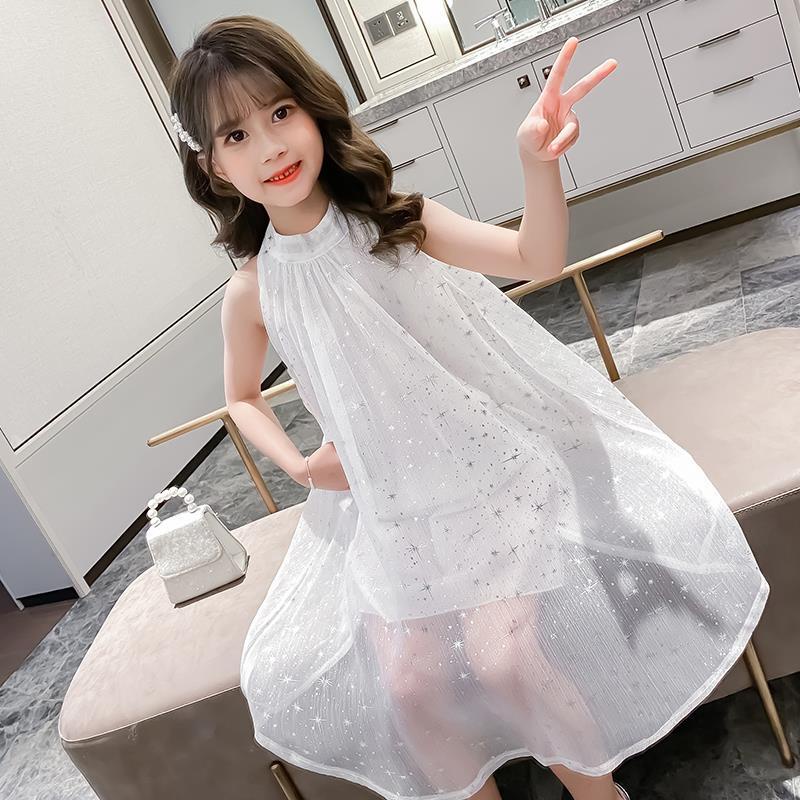 Đầm Công Chúa Không Tay Thời Trang Mùa Hè 2022 Cho Bé Gái 3-4 - 5-6 - 7-8 - 9-10 - 11-12 Tuổi