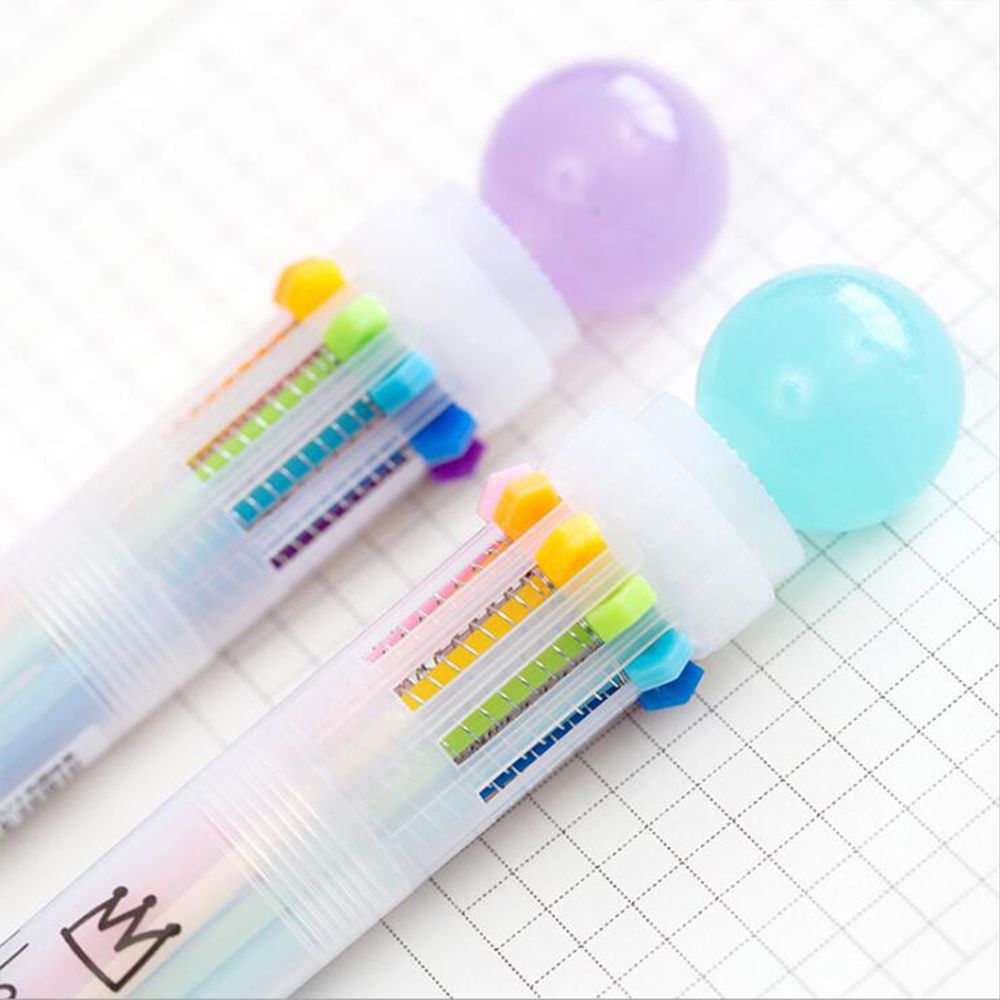 Bút Bi Hình Vương Miện 10 Màu Dễ Thương