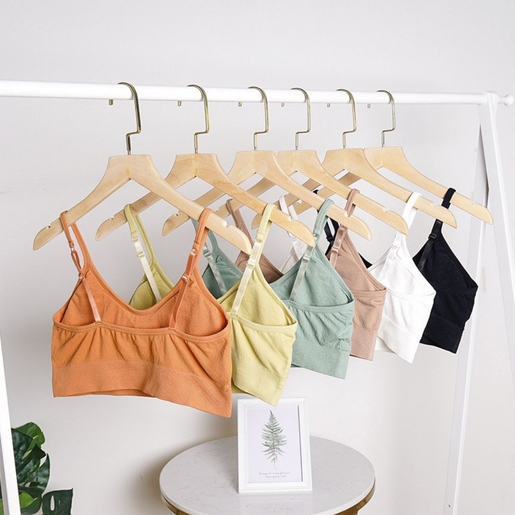Áo bra nữ 2 dây tập gym thể thao đẹp in chữ cá tính DEVARI B7701