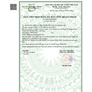 Healthy Care Kids High DHA 60 Viên Úc  (không tanh cho bé)