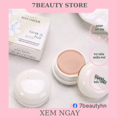 [Bộ]Kem Nền Maycheer +1 Chổi Cọ Dùng Trong Phun Xăm và Trang Điểm