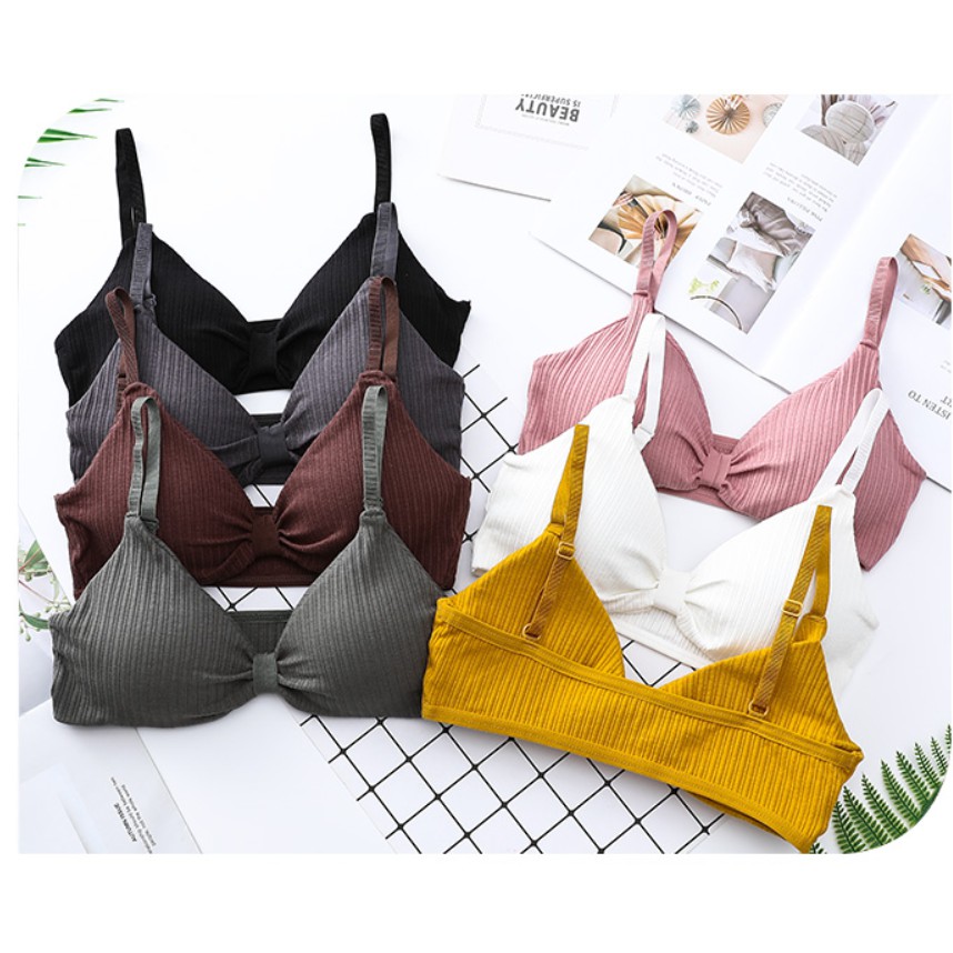 Áo Bra Tăm Nơ Sexy Gân Tăm Thắt Nơ Cực Xinh Shop BUKI