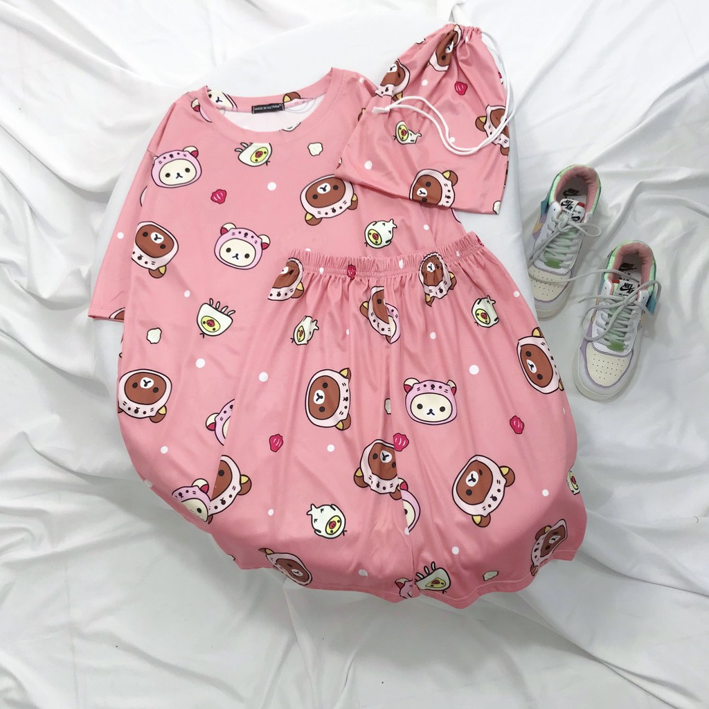 ĐỒ BỘ THÁI THUN LẠNH HOẠT HÌNH XINH XẮN CUTE | BigBuy360 - bigbuy360.vn