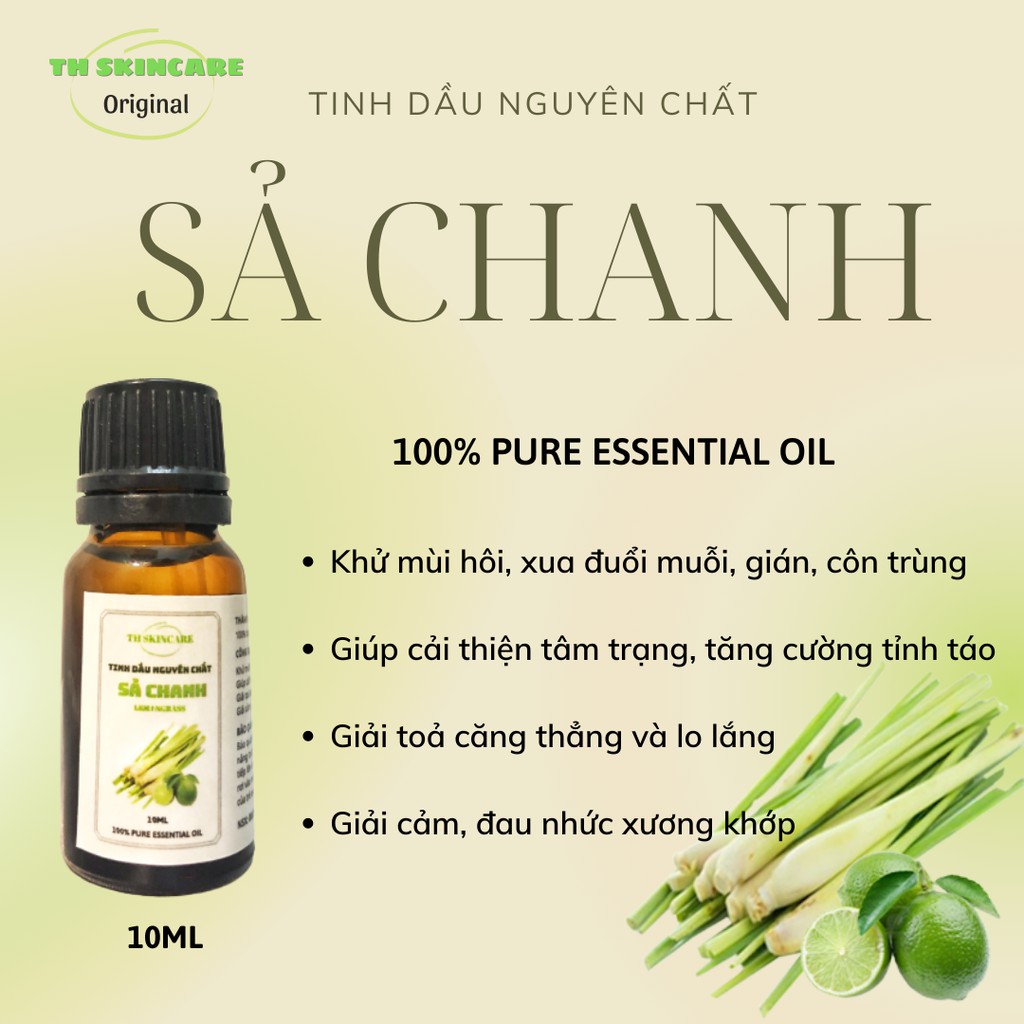 Tinh Dầu Thơm Phòng TH Skincare 10ml - 100% Thiên Nhiên Nguyên Chất