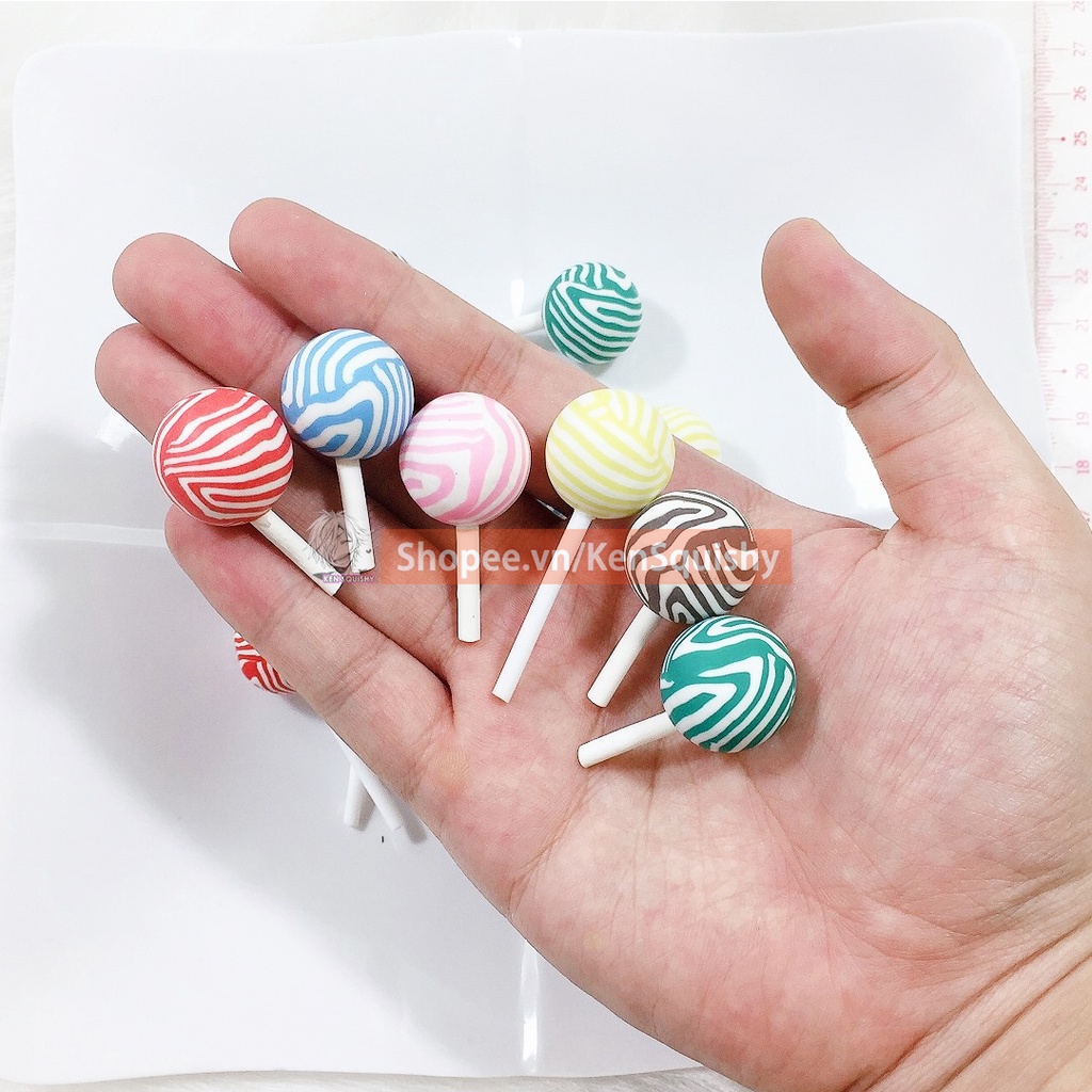 Charm Kẹo Mút Kem Ngẫu Nhiên Trang Trí Slime / Ốp Điện Thoại / Mô Hình / Gắn Dép