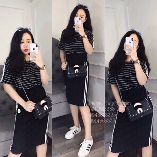 Set thể thao in hoa văn