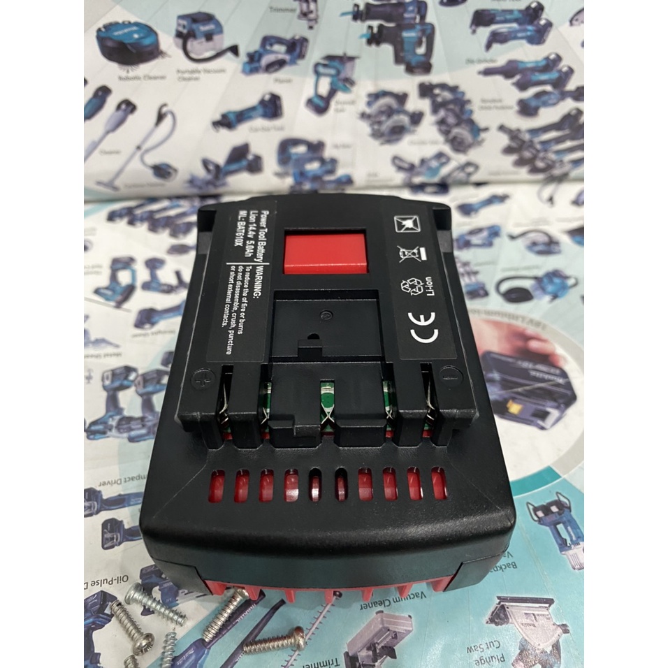 Vỏ mạch Bosch cân bằng 14.4V Li-ion 2 hàng cell, nhận sạc zin. BN.