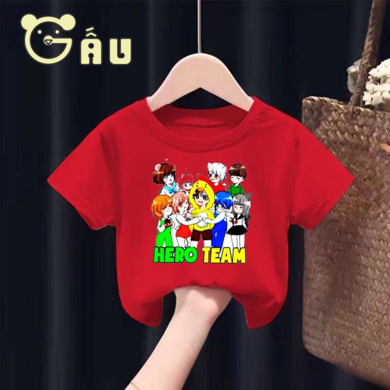 SALE HOT Áo Hero Team đủ màu kèm quà tặng dễ thương hình shop mẹ gấu