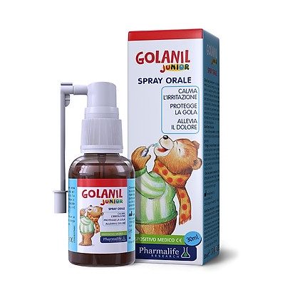 Golanil junior - xịt họng cho bé - chiết xuất từ keo ong - nhập khẩu chính hãng từ Ý