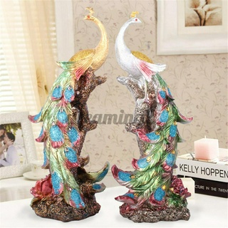 Bộ 2 Tượng Con Công Trang Trí