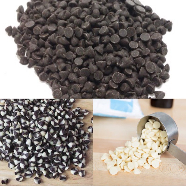 Socola chip đen/miếng/ sirup/ bột gói chia 100g