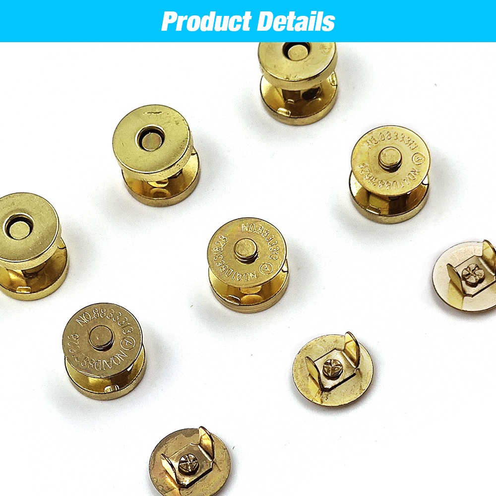 Khóa Cài Nam Châm 14mm / 18mm Chuyên Dụng Cho Túi Xách / Ví DIY