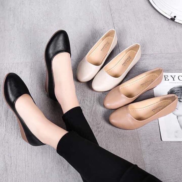 Giầy nữ Pu đế kếp