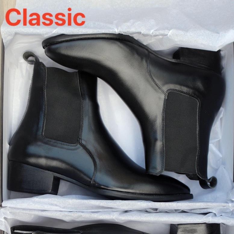 4cm Heel Chelsea Boots Classic -o97 ! :