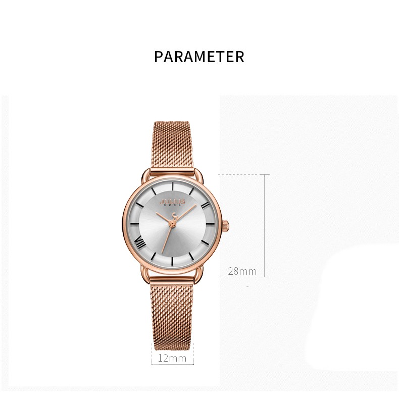 Đồng hồ nữ Julius Ja-1268 dây thép