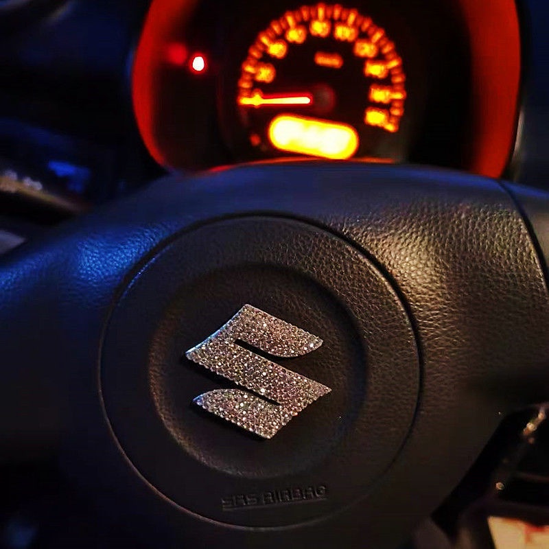 Nhãn Dán Trang Trí Vô Lăng Xe Hơi qiyue witra tianyu swift Đính Kim Cương Giả