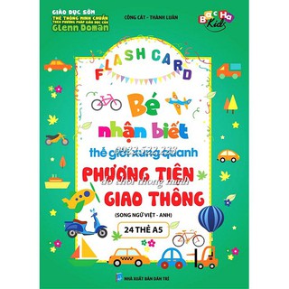FLASH CARD nhận biết Phương tiện giao thông - 24 thẻ song ngữ