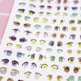 Sticker hình con mắt dán búp bê