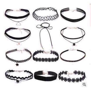 Bộ 12 vòng cổ Chocker cá tính