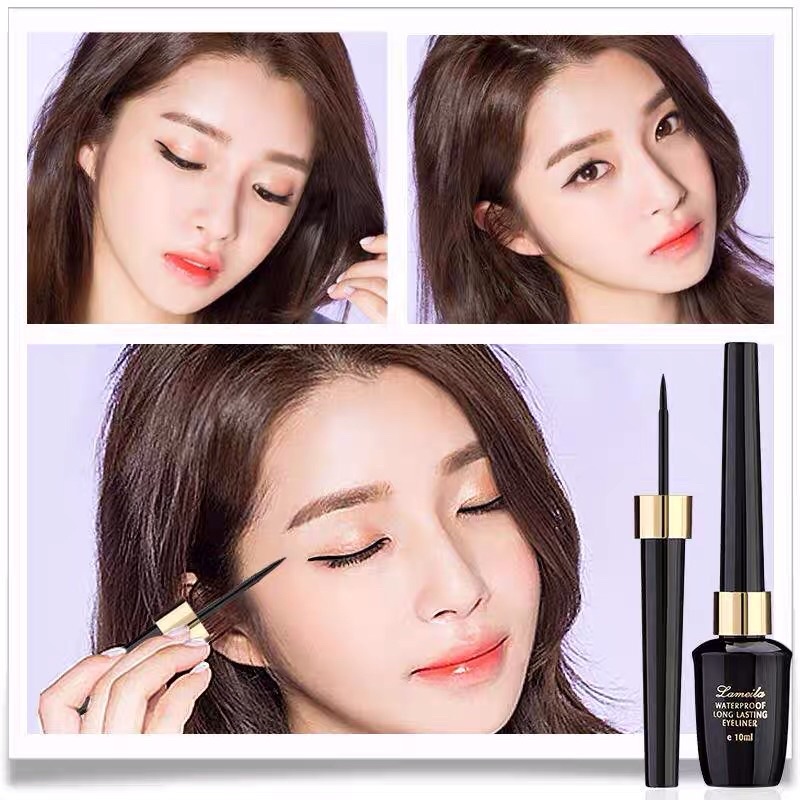 Kẻ mắt nước Waterproof Long Lasting Eyeliner 10ml Lameila không thấm nước, không trôi, không lem