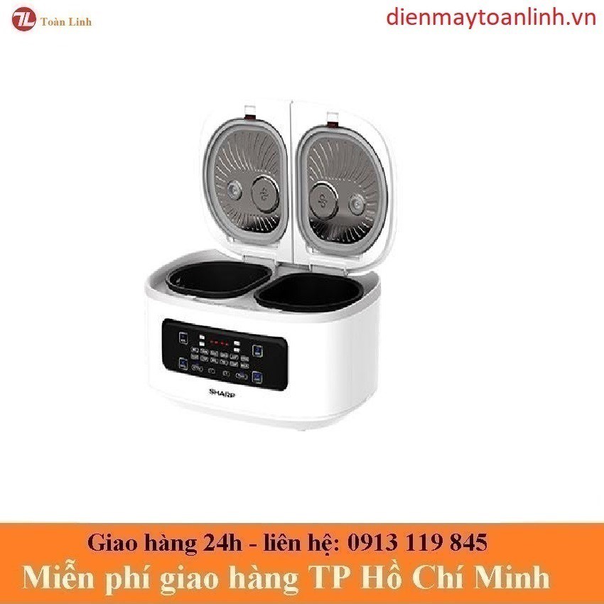 Nồi đa năng Sharp KN-TC50VN-SL-WH 2 ngăn 1.8 lít - Chính hãng | BigBuy360 - bigbuy360.vn
