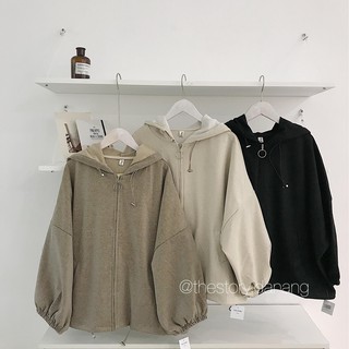 Áo khoác nỉ tay phồng [STORY] A419 (ảnh thật)