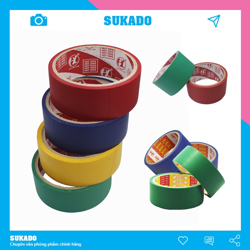 Băng keo Simily 4.8cm siêu dính dán gáy tài liệu Các size SUKADO BANGK01