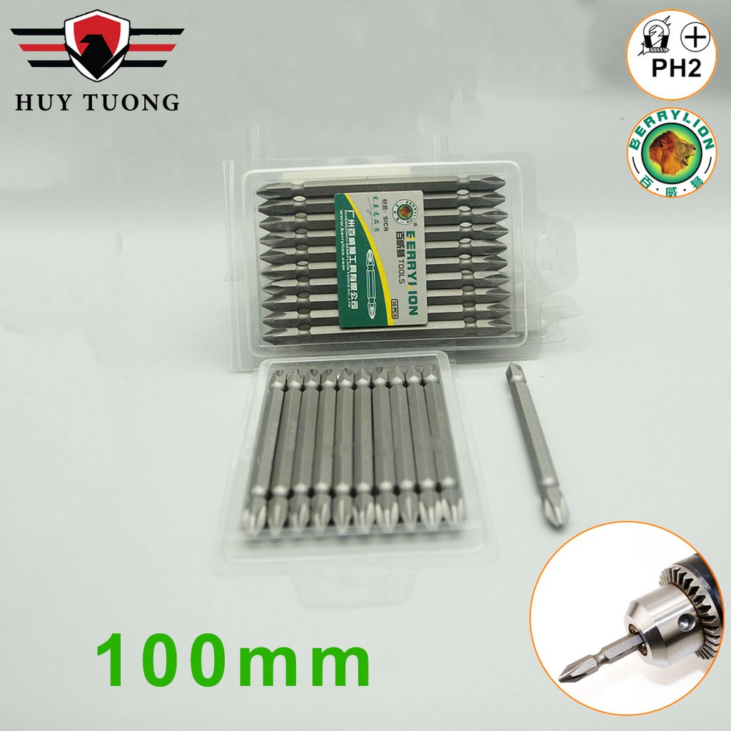 Mũi bắn vít 2 đầu 4 cạnh PH2 Berrylion cao cấp  - Huy Tưởng