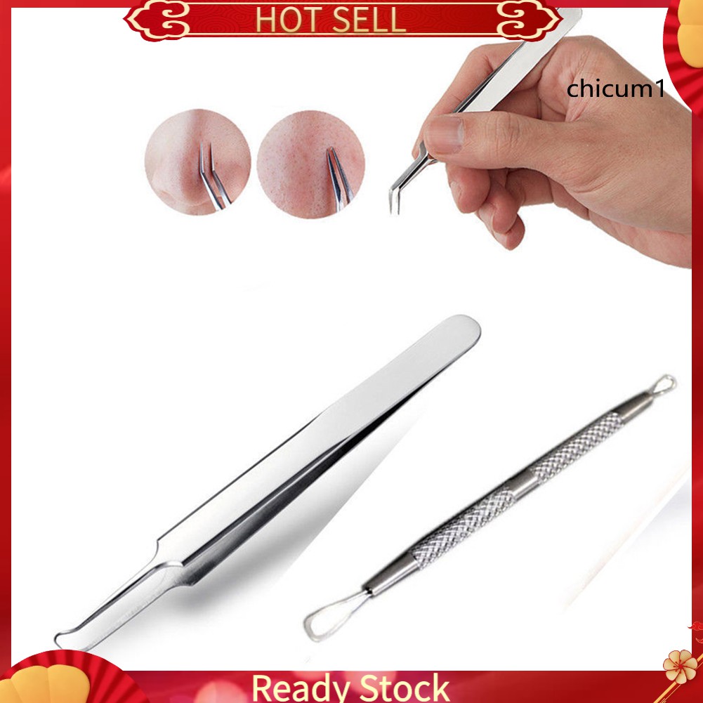 [Hàng mới về] Nhíp/ Kim nặn mụn chăm sóc da tiện lợi cao cấp CH-Pro