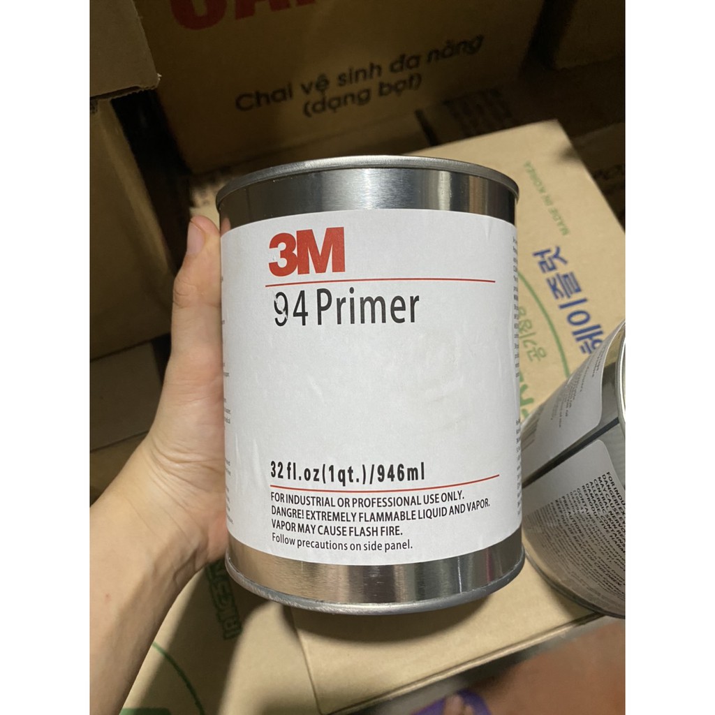 Lọ trợ tăng dính Primer94 siêu to loại 1 lít chính hãng 3m - siêu dính - siêu chắc - keo nước màu vàng - keo mồi