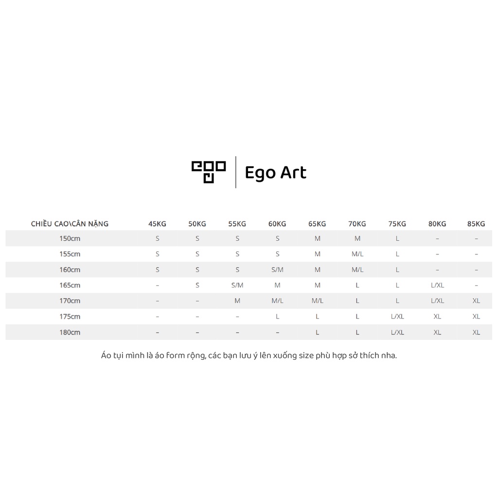 Áo thun unisex Ego Art Same Tee phông in KTS nam nữ tay lỡ form rộng oversize