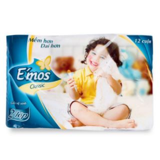 Giấy vệ sinh E'mos, lốc 10 cuộn