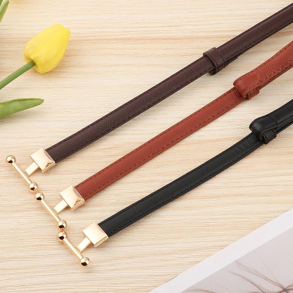 Thắt Lưng Da Với Khóa Kim Loại Trang Trí Thời Trang Cho Nữ