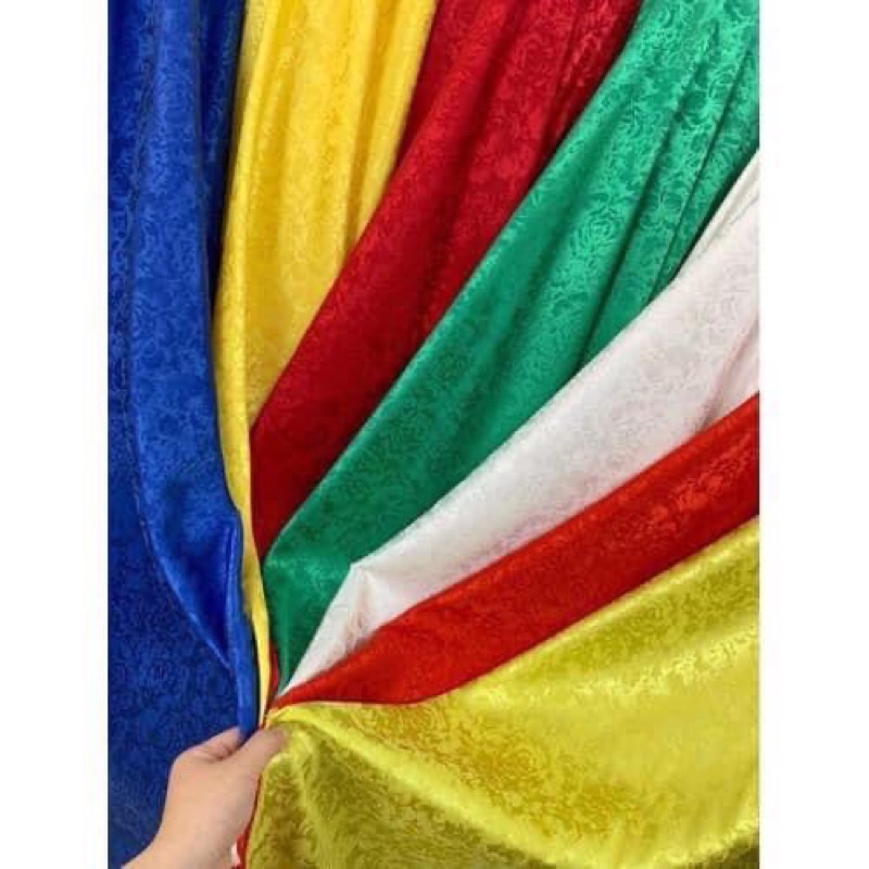 Áo Dài Gấm Tơ Trắng - Co Dãn - Đủ Size