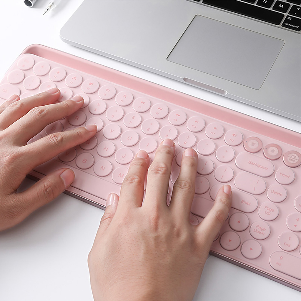 Miếng dán bàn phím UARELIFFE Miiw bằng silicon mềm trong suốt 0.25mm chống nước chống bụi giặt được với 104 nút bấm