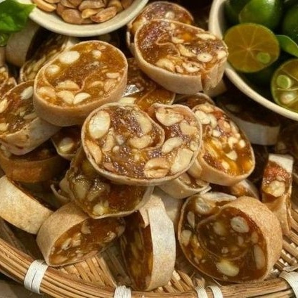 Kẹo khóm sên tắc cuộn bánh tráng 500g