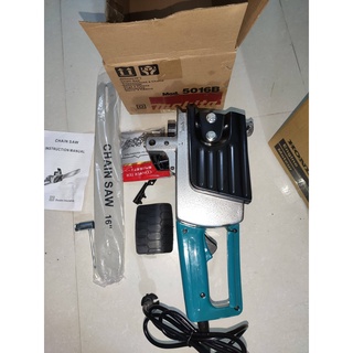 Máy cưa xích điện Makita 5016B, Made in Thailand, công suất 3800W, lam 16inch, xích 29 mắt cắt gỗ, bước 3/8inch. ..