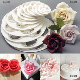 Set 6 khuôn làm bánh trang trí hình hoa hồng tiện dụng