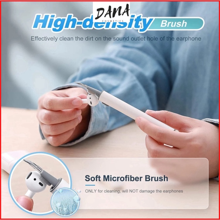 Bộ Dụng Cụ Vệ Sinh Tai Nghe Bluetooth Không Dây 3 Trong 1 DANA