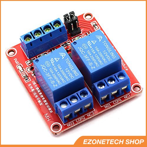 Module Relay 12V 2 Kênh An Toàn Với Opto Cách Ly