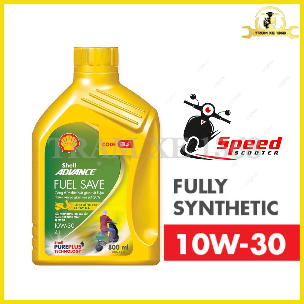 Dầu Nhớt Shell Fuel Save 10w30 SN Full Tổng Hợp Tiết Kiệm Nhiên Liệu Xe Êm Máy Bốc