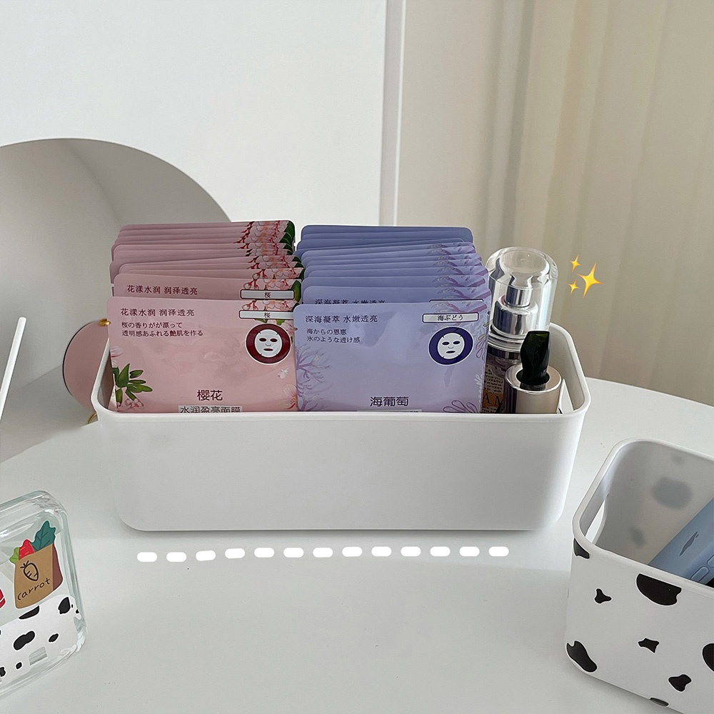 Hộp đựng mỹ phẩm có giá đỡ gắn tường đa năng/ Nhãn dán độc đáo tùy chọn (có bán lẻ)