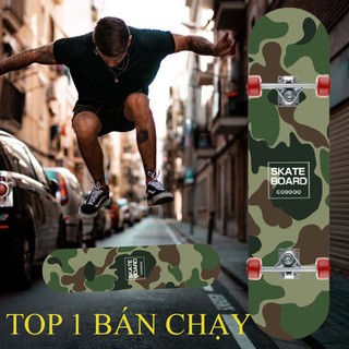 Ván trượt skateboard thể thao chất liệu gỗ phong ép cao cấp 7 lớp mặt nhám, tiêu chuẩn thi đấu 80 CM.