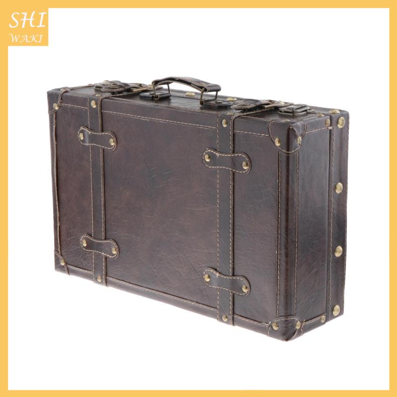 Hộp gỗ kiểu vali có dây hợp thời trang dành cho nam và nữ