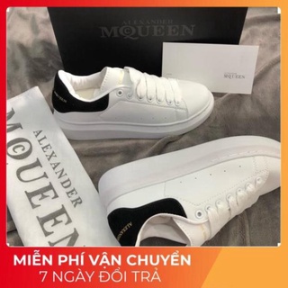 Giày Mcqueen trắng gót nhung hàng cao cấp giá xưởng Form dành cho cả nam nữ