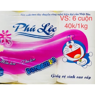 Giấy vệ sinh lốc 6 cuộn phú lộc