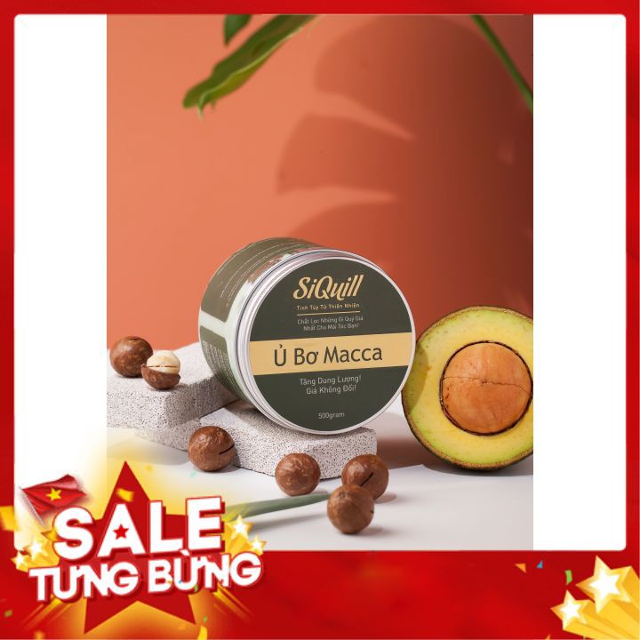 [siêu phục hồi] Mặt Nạ Ủ Tóc Bơ Macca SIQUILL