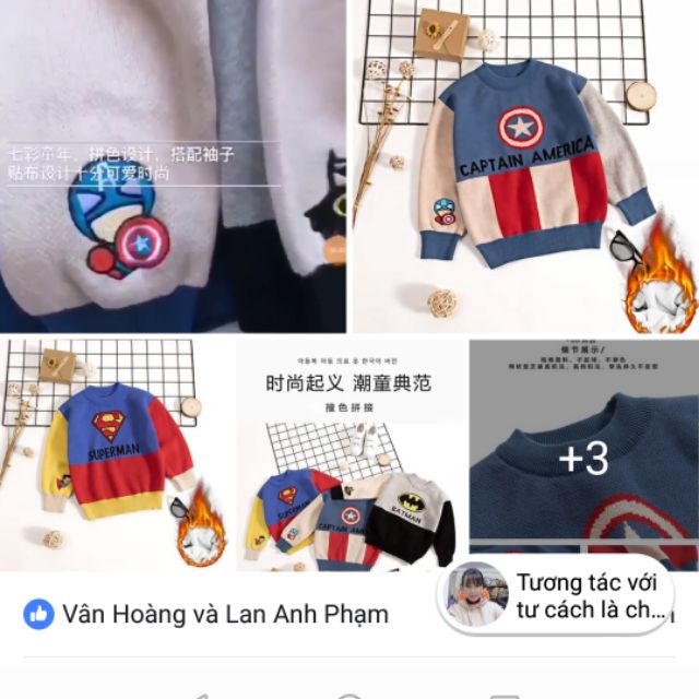 Áo len lót nhung cho bé