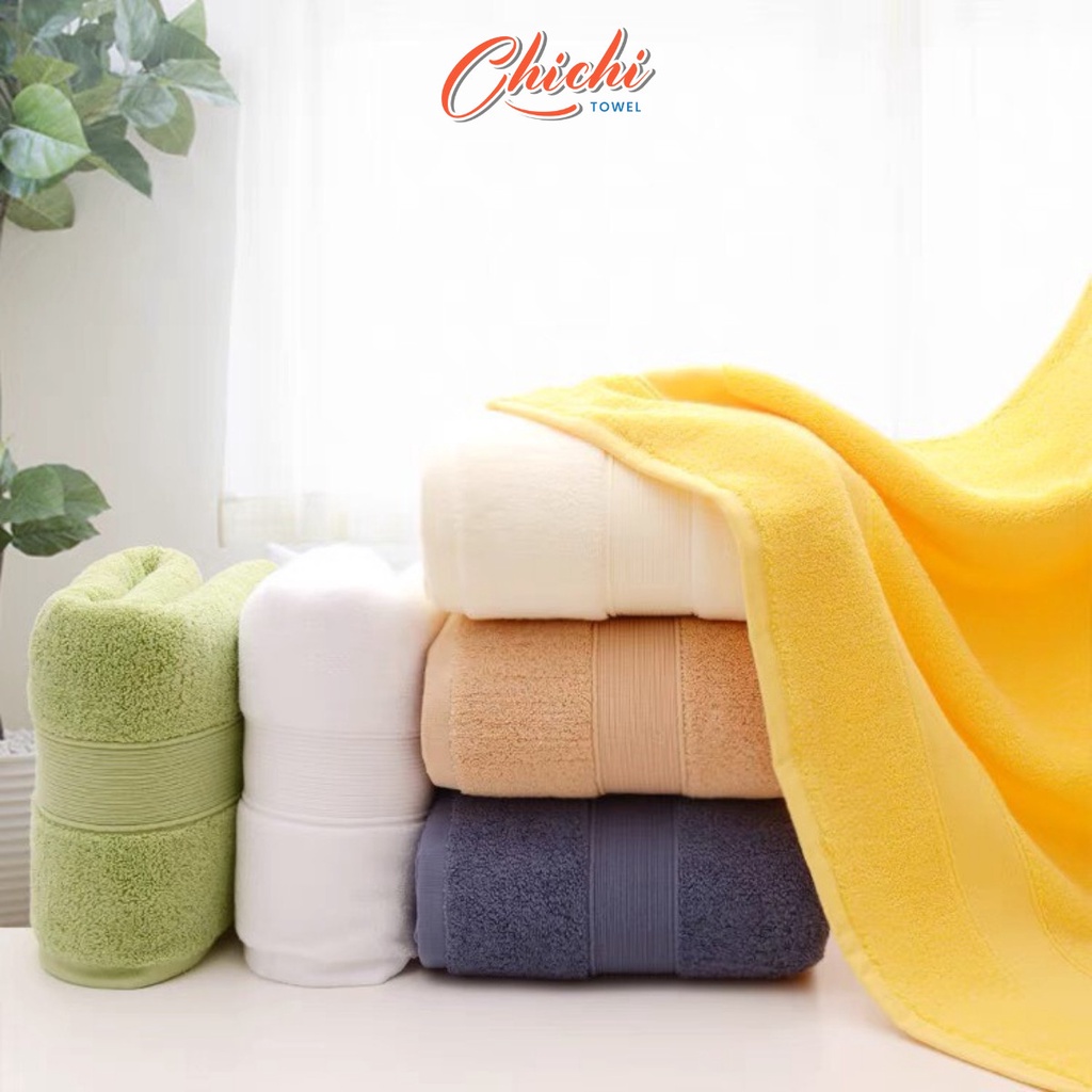 Khăn Tắm, Khăn Mặt, Khăn Lau Gội Đầu Chất Liệu Cotton Dày Dăn, Mềm Mịn, Siêu Thấm Hút, Khổng Sổ Lông Phai Màu | BigBuy360 - bigbuy360.vn